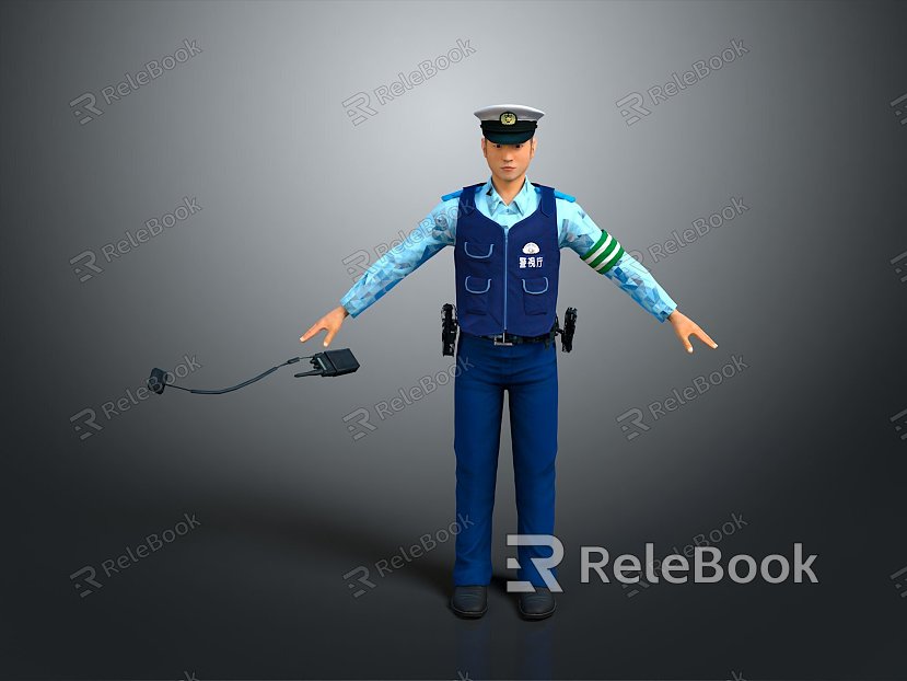 Police officers, civilian police, security, security, soldiers, soldiers, warrior figures model