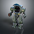 Mech Warrior Mech Soldier Machine Battlearm Mechanical Battlearm Machine Fighter Robot 3d model