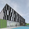 Modern Sales Office Architecture Exhibition Art Gallery Architecture 3d model