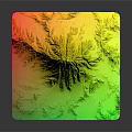 Snow Covered Mountain Terrain With Rocky Texture And Square Base