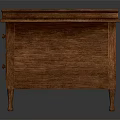 Classic Wooden Writing Desk With Two Drawers Solid Wood Home Office Furniture Design