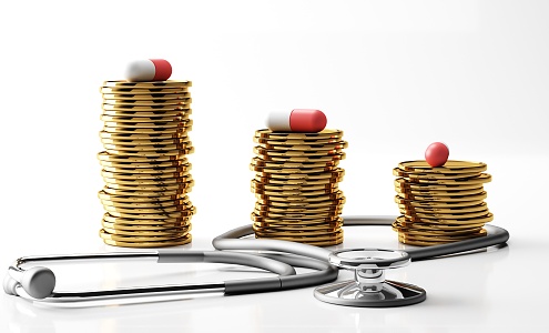 Modern Gold Coin Creative Medical 3d model