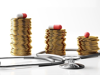 Modern Gold Coin Creative Medical 3d model