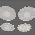 Modern ceiling lamp flower ceiling lamp 3d model