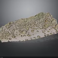 Natural Wood Stone with Rough Textured Surface and Brown Beige Pink Color Patterns