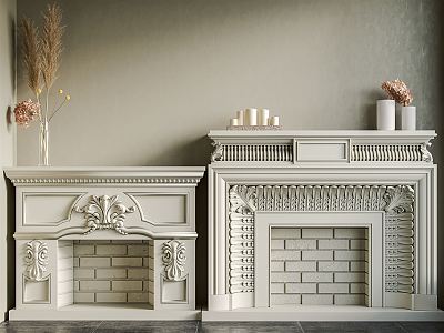 Jane's Fireplace 3d model