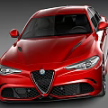 Red Sporty Sedan With Sleek Body Black Rims And Aerodynamic Exterior Design