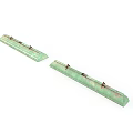 Green Narrow Hanging Strips With Metal Hooks For Organizing Daily Items