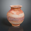 Handcrafted Clay Sculpture Vase With Natural Textured Surface And Earthy Tones
