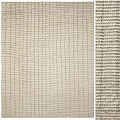 Light Beige Square Rug With Vertical Stripes And Textured Modern Pattern 3d model