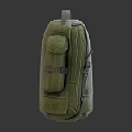 Green Military Style Backpacks Featuring Multiple Pockets Durable Straps And Practical Design 3d model