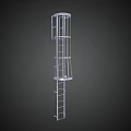 Outdoor Playground Metal Tower Play Equipment With Ladder And Platform Structure