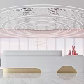 Elegant Luxury Beauty and Hair Salon Interior with Modern Design and Stylish Seating