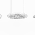 Modern chandelier fashion simple metal chandelier combination 3d model