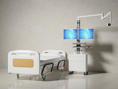 Modern Hospital Bed Operation Teaching Vehicle Medical 3d model