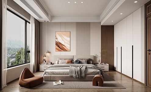 Modern Bedroom 3d model