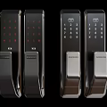 Samsung Smart Door Handles with Digital Keypad and Fingerprint Security Lock Design