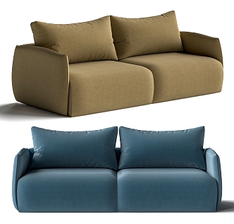 Double sofa 3d model