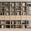 Bookcase Bookshelf Ornaments Book Decorative Cabinet 3d model