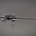 Tactical Sniper Rifle With High Precision Scope And Bipod Support Stand 3d model