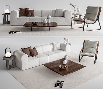 Modern Sofa Coffee Table Combination Sofa Coffee Table 3d model