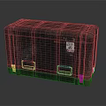 Durable Heavy Duty Black Equipment Case With Handles And Sticker Labels