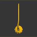 Golden Ring Shaped Hardware Tool With Dragon Head Design Ends And Durable Metal Construction