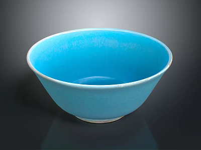 Modern Blue Ceramic Tableware Set Minimalist Design For Dining Table Use 3d model