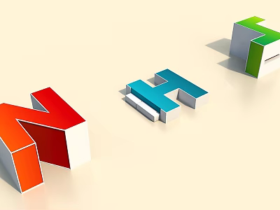 Letter modeling design shopping mall block net red flash outdoor structure exhibition wall leisure entertainment fashion beauty Chen 3d model