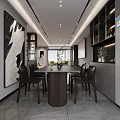 Modern Living And Dining Room Interior Design With Sofa Coffee Table Plants And Bookshelf