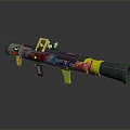 Rocket rocket launcher RPG against air weapon 3d model