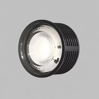 Black Downlight Spotlight With Sleek Design Bright Transparent Cover And Efficient Heat Dissipation 3d model