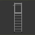 Industrial Metal Mobile Ladder With Wheels Handrail And Platform For Workplace Use