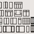 new window combination new window new casement window new window frame 3d model