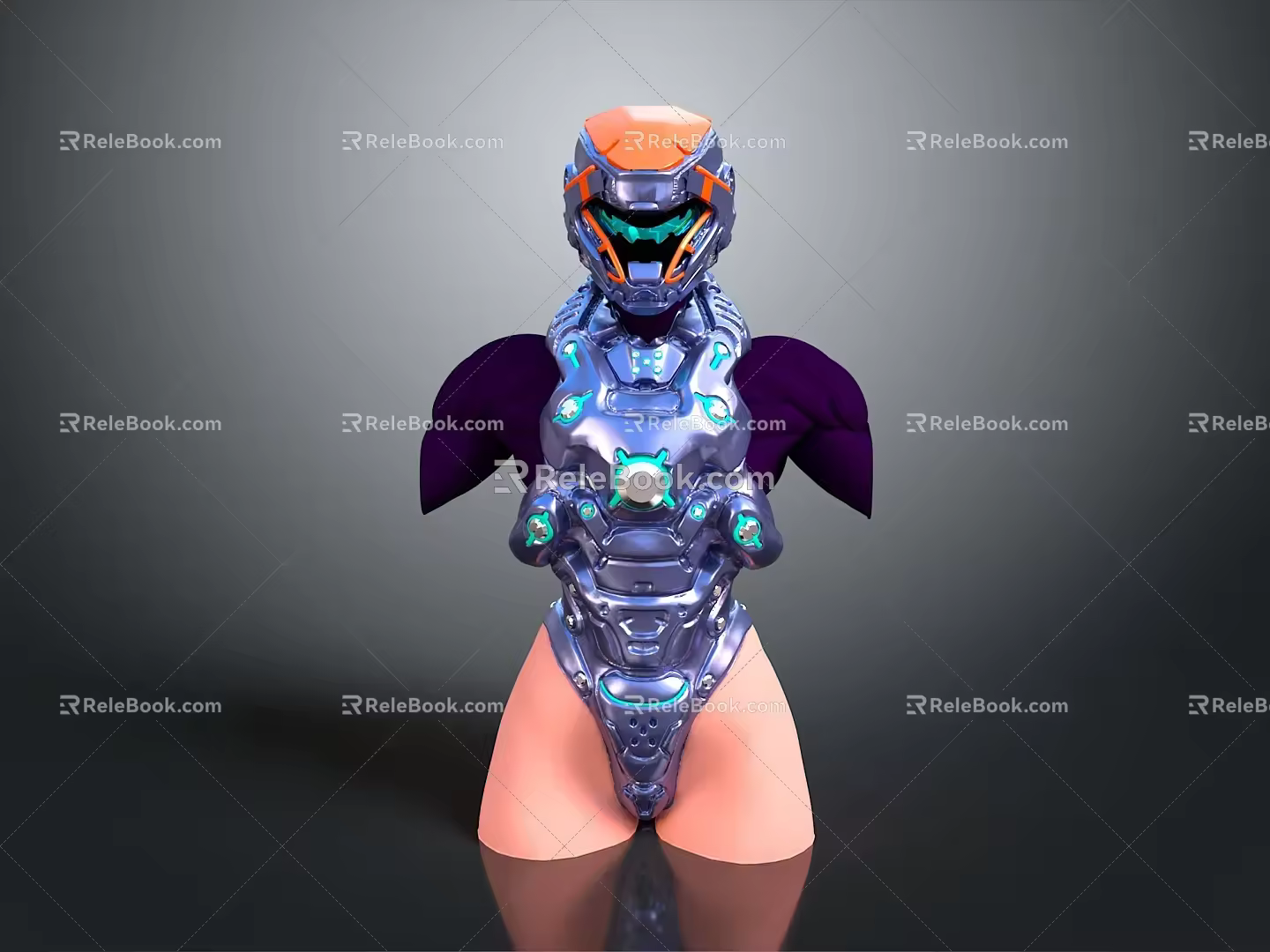 Robot Assistant Small Robot Butler Robot Butler Figure Game Figure 3d model