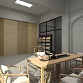 Jijia Water-based Paint Specialty Store With Glass Doors And Display Window