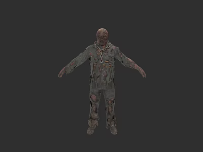 Horror character Jason 3d model