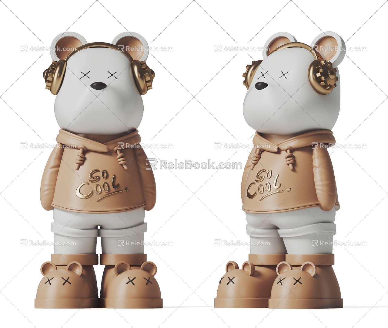 modern violent bear ornaments violent bear modern doll ornaments 3d model