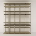 Modern Storage Shelving Unit With Multiple Open Tiers And Sleek Structure
