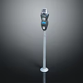 Modern level water balance ruler measuring tool 3d model