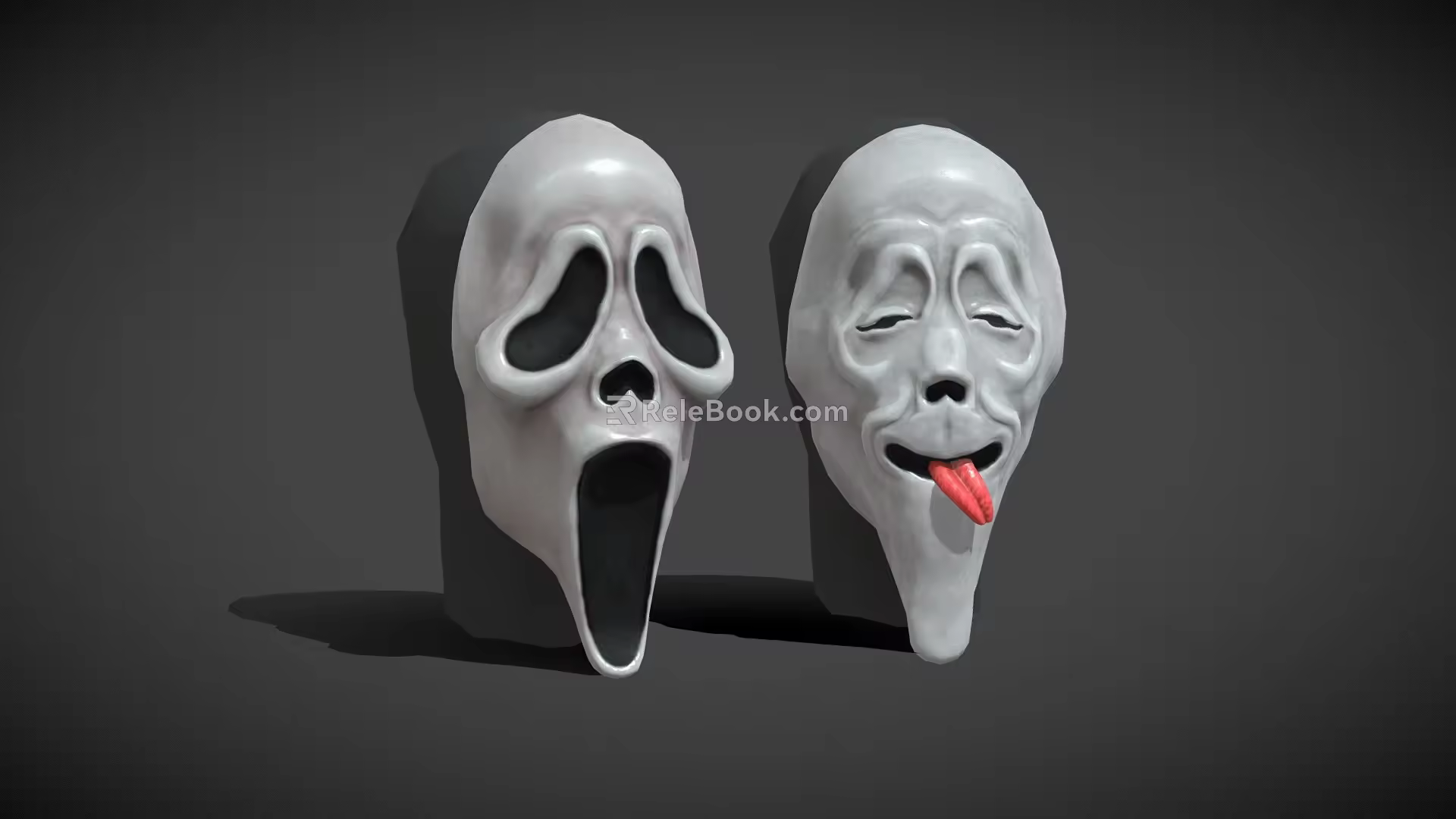 Halloween Mask Horror Mask Ghost Mask Headgear 3d model
