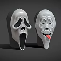 Halloween Mask Horror Mask Ghost Mask Headgear 3d model