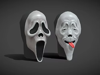 Halloween Mask Horror Mask Ghost Mask Headgear 3d model