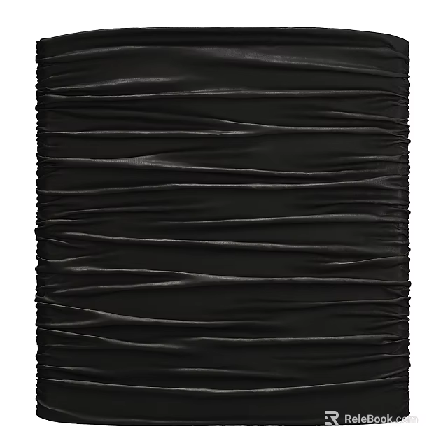Black Abstract Painting With Rippled Texture Modern Art Design And Visual Appeal 3d model 