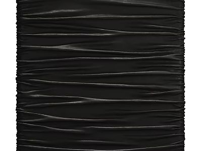Black Abstract Painting With Rippled Texture Modern Art Design And Visual Appeal 3d model