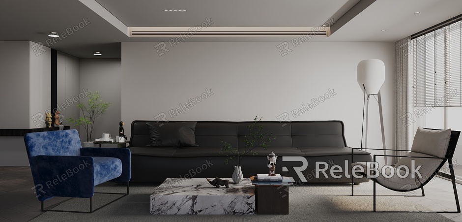 modern living room model