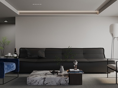 modern living room model