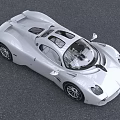 White Sports Car Featuring Sleek Aerodynamic Design And Modern Exterior Styling