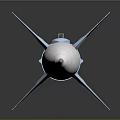 White Space Rocket With Yellow Stripe And Reflective Base For Cosmic Exploration