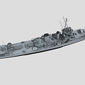 Monaghan Battleship Cruiser Frigate Warship Destroyer Battleship Steamship Video Class Super Realistic High Precision Low Face Number Low Model 3d model